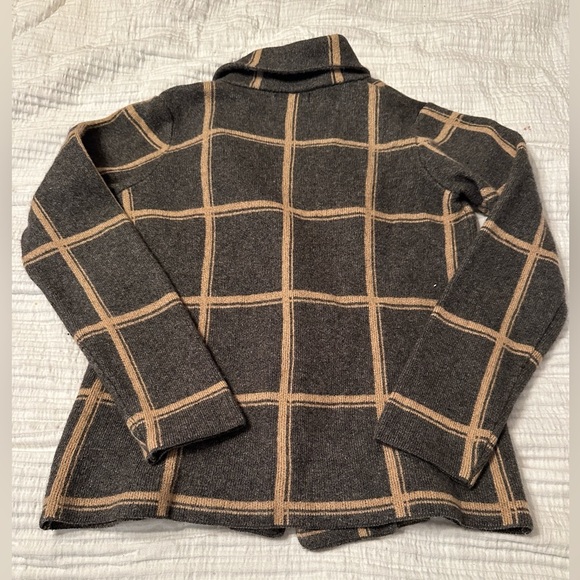 Bartolini Checked Wool & Cashmere Blend Cardigan - Size M - Picture 4 of 9